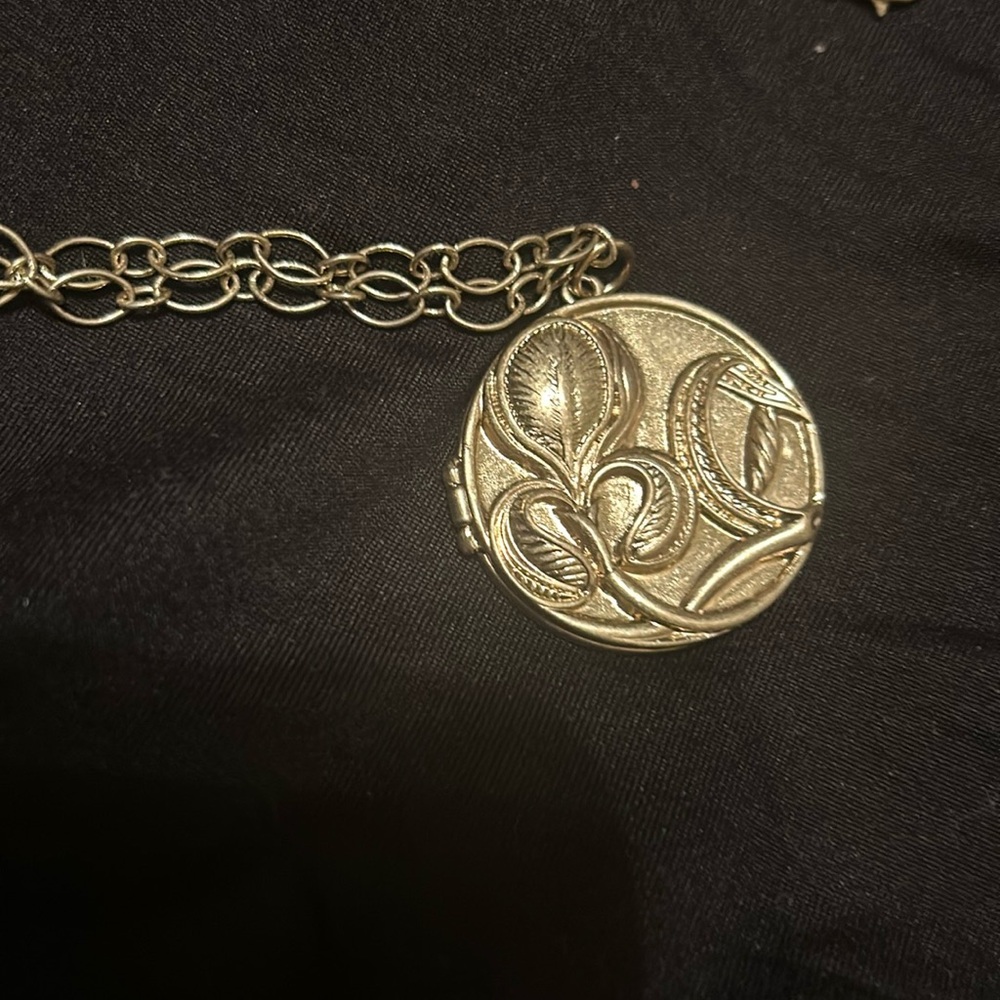 Fun Goldtone Locket Necklace